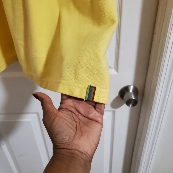 Vintage 90s Coogi Mens Yellow Polo Shirt Short Sleeves Cotton Size 3X - Picture 5 of 12